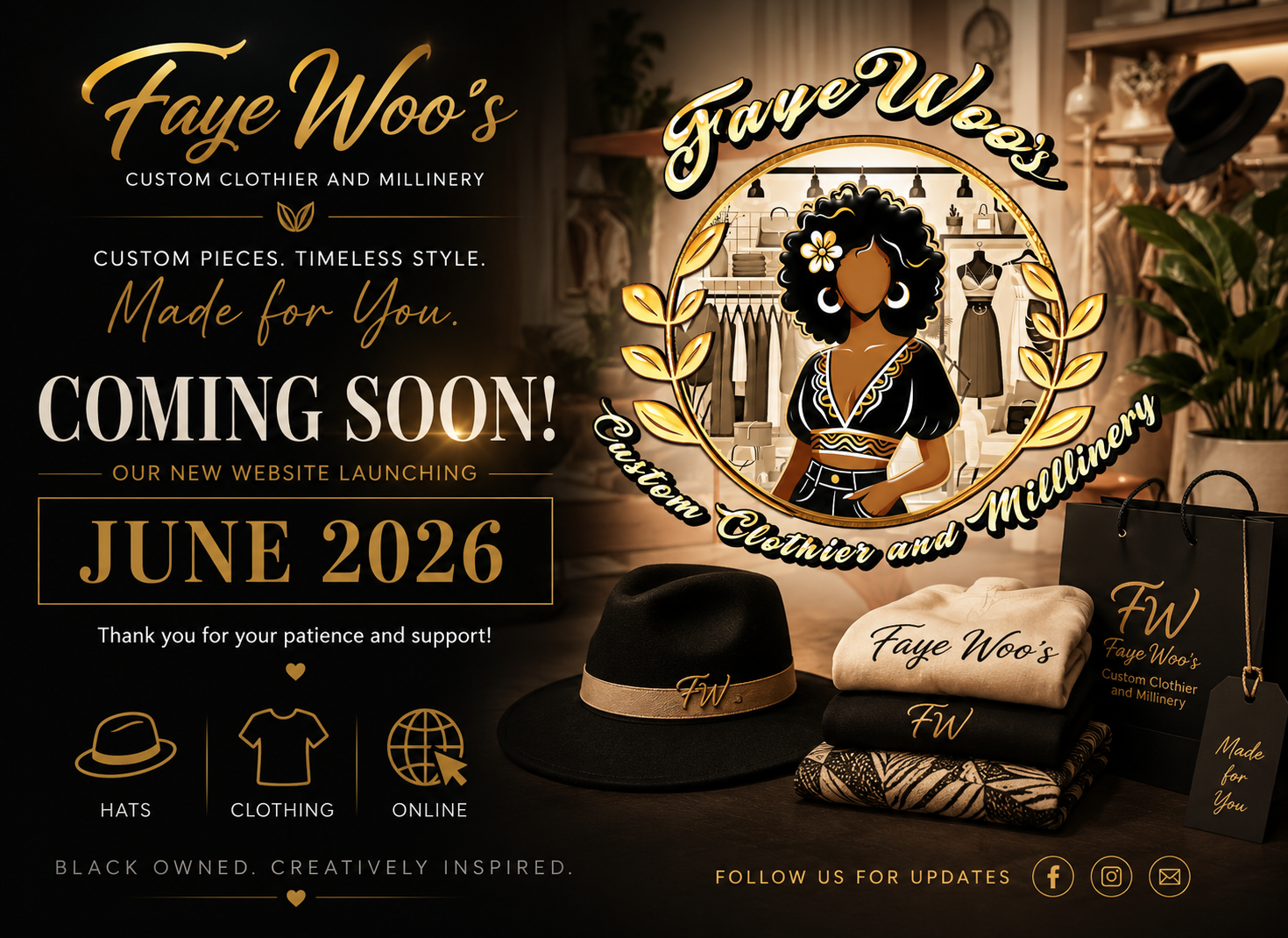 FayeWoo's Custom Clothier & Milliner